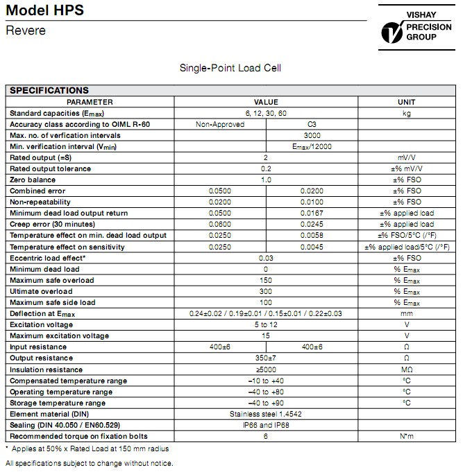 HPS-6kg稱重傳感器 HPS-6kg稱重傳感器